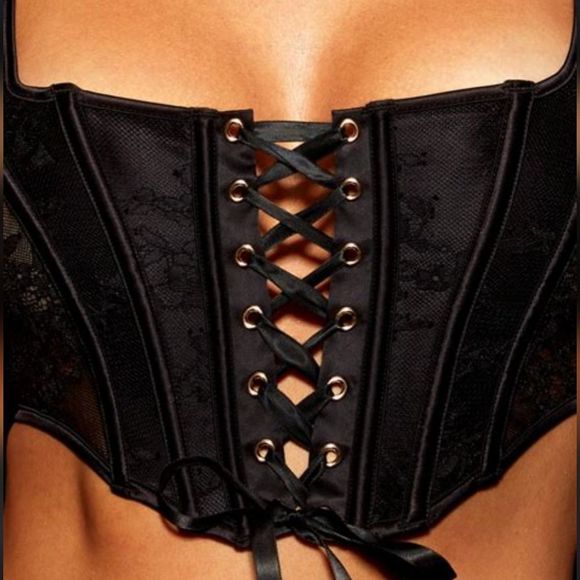 NWT Honey Birdette Rebecca Black Corset Size M - Picture 5 of 8